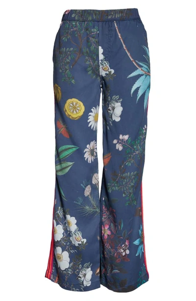 Shop Mother The Quickie Greaser Floral Side Stripe Pants In Seashores Of Old Mexico