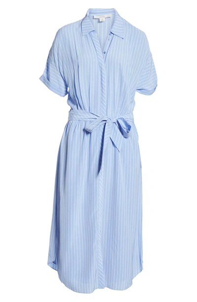 Shop Joie Chellie Stripe Shirtdress In Sunset Blue