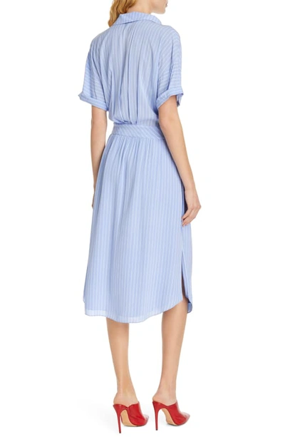 Shop Joie Chellie Stripe Shirtdress In Sunset Blue