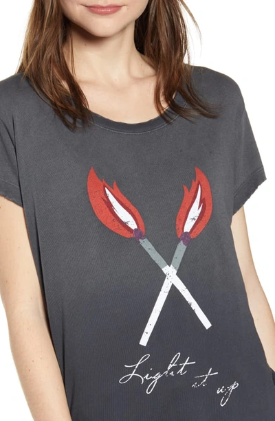 Shop Current Elliott The Relaxed Match Graphic Tee In Wb With Maches