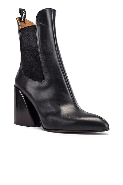 Shop Chloé Leather Ankle Booties