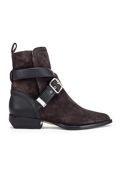 Shop Chloé Rylee Buckle Boots In Black