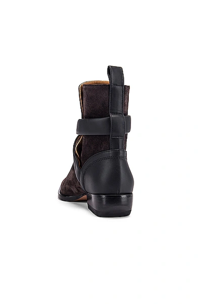 Shop Chloé Rylee Buckle Boots In Black