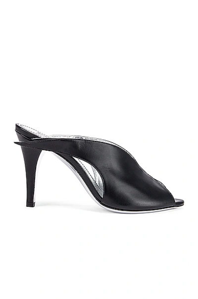 Shop Givenchy Wing Heel Mules In Black