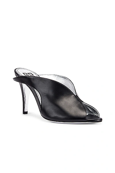 Shop Givenchy Wing Heel Mules In Black