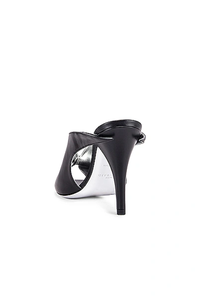 Shop Givenchy Wing Heel Mules In Black