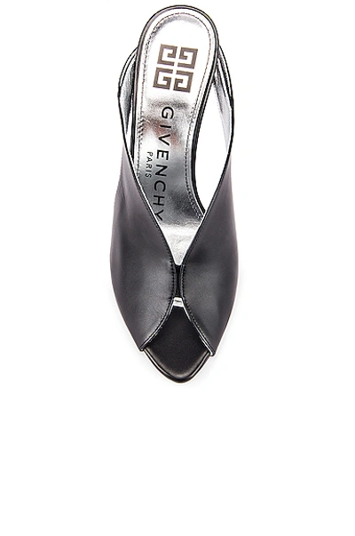 Shop Givenchy Wing Heel Mules In Black
