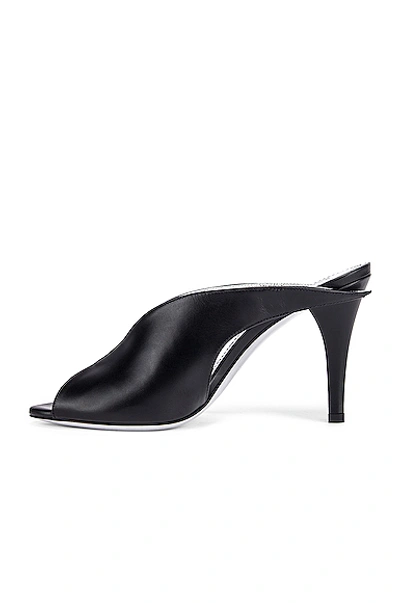 Shop Givenchy Wing Heel Mules In Black