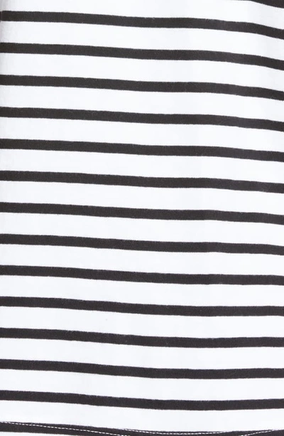 Shop A.l.c Carrie Stripe Tee In Black / White