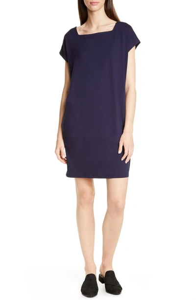 Eileen fisher square shop neck shift dress