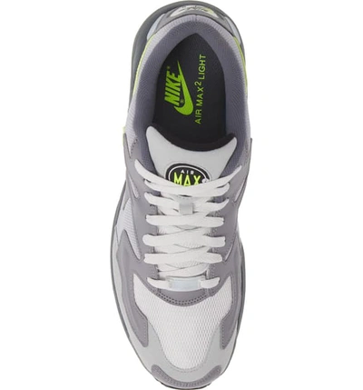Shop Nike Air Max2 Light Sd Sneaker In Gunsmoke/ Volt/ Vast Grey