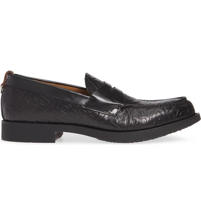 Shop Burberry Emile Penny Loafer In Black