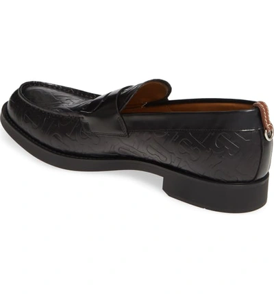 Shop Burberry Emile Penny Loafer In Black