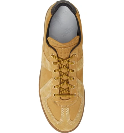 Shop Mm6 Maison Margiela Replica Low Top Sneaker In Mustard