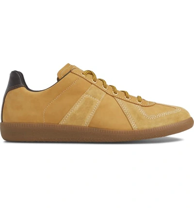Shop Mm6 Maison Margiela Replica Low Top Sneaker In Mustard