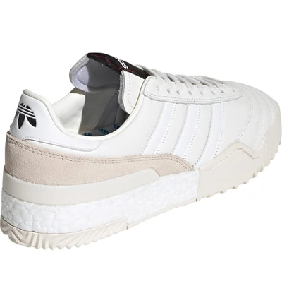 Shop Adidas Originals By Alexander Wang Bball Soccer Shoe In White/ White/ Pearl