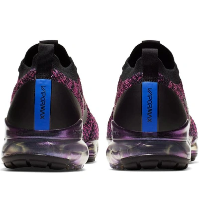 Shop Nike Air Vapormax Flyknit 3 Sneaker In Black/ Racer Blue/ Fuchsia