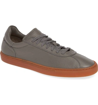 Shop Aquatalia Scott Water Resistant Sneaker In Steel Leather