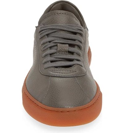 Shop Aquatalia Scott Water Resistant Sneaker In Steel Leather
