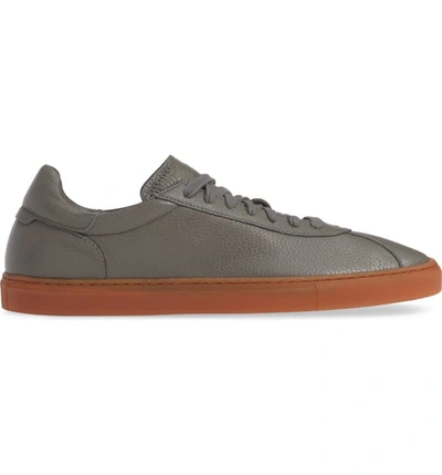 Shop Aquatalia Scott Water Resistant Sneaker In Steel Leather