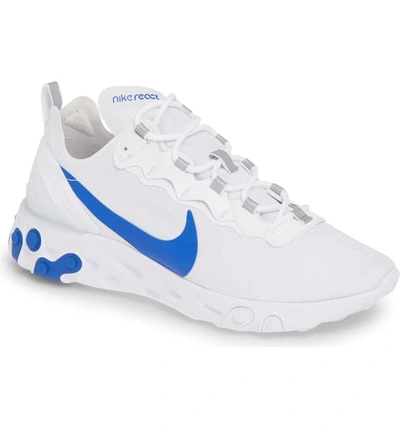 Shop Nike React Element 55 Se Sneaker In White/ Game Royal