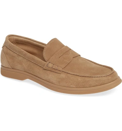 Shop Brunello Cucinelli Penny Loafer In Light Brown
