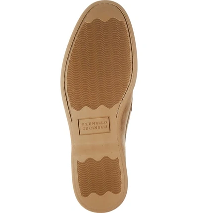 Shop Brunello Cucinelli Penny Loafer In Light Brown