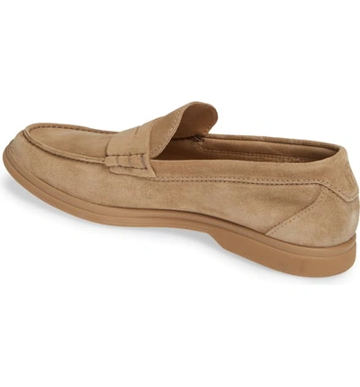 Shop Brunello Cucinelli Penny Loafer In Light Brown