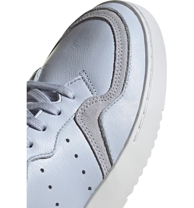 Shop Adidas Originals Supercourt Sneaker In Aero Blue/ Crystal White