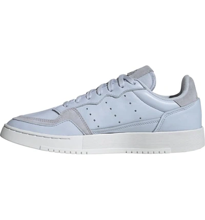 Shop Adidas Originals Supercourt Sneaker In Aero Blue/ Crystal White