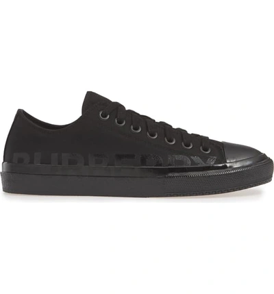 Shop Burberry Larkhall Sneaker In Black