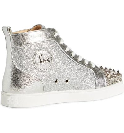 Shop Christian Louboutin Louis Max Embellished High Top Sneaker In Version Multi