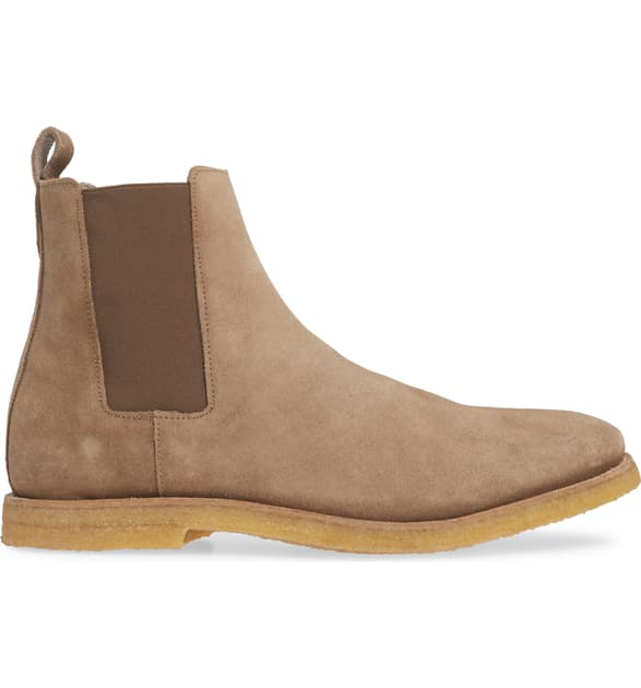 Allsaints Men's Rhett Suede Chelsea Boots In Taupe | ModeSens