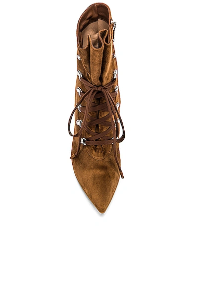 Gianvito Rossi Textured Lace-up Ankle Boots In Texas