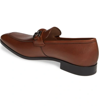 Shop Ferragamo Benford Rounded Bit Loafer In Radica