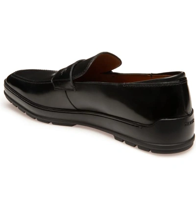 Shop Bally Relon Hybrid Penny Loafer In Black/black