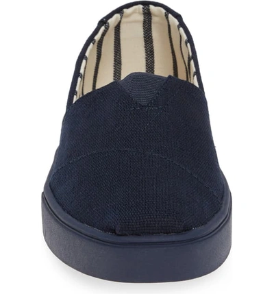 Shop Toms Alpargata Cupsole Slip-on In Navy/ Navy Canvas