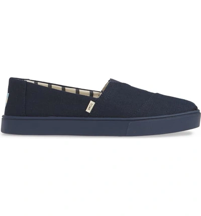 Shop Toms Alpargata Cupsole Slip-on In Navy/ Navy Canvas