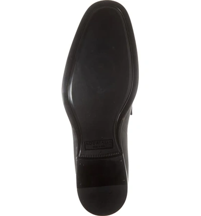 Shop Aquatalia Adamo Penny Loafer In Black Leather