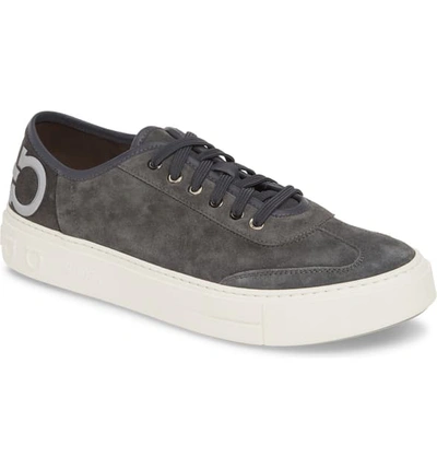 Shop Ferragamo Truman Sneaker In Asfalto Grey