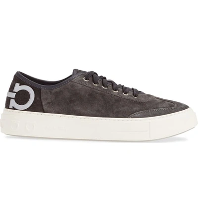 Shop Ferragamo Truman Sneaker In Asfalto Grey