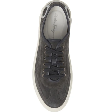 Shop Ferragamo Truman Sneaker In Asfalto Grey