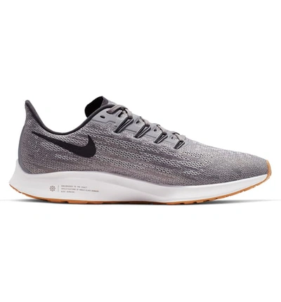 Shop Nike Air Zoom Pegasus 36 Running Shoe In Oil Grey/ White/ Light Brown
