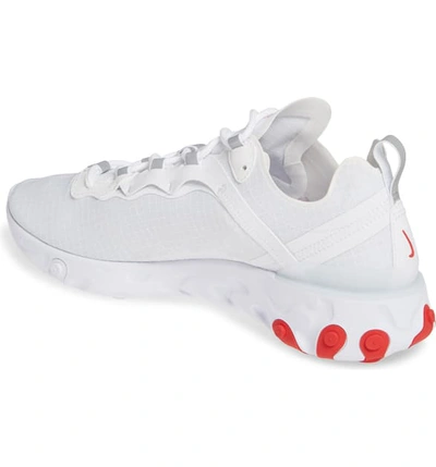 Shop Nike React Element 55 Se Sneaker In White/ University Red