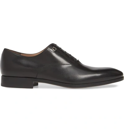 Shop Ferragamo Toulouse Plain Toe Oxford In Nero