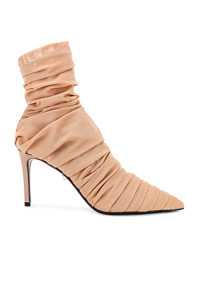 Shop Alevì Milano Alevi Gaia Bootie In Nude Net