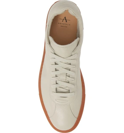 Shop Aquatalia Scott Water Resistant Sneaker In White Leather