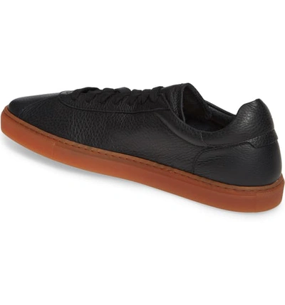 Shop Aquatalia Scott Water Resistant Sneaker In Black Leather