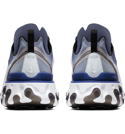 Nike Men's React Element 55 Casual Shoes, Blue - Size 8.0 In Indigo Fog/  White/ Navy/ Blue | ModeSens