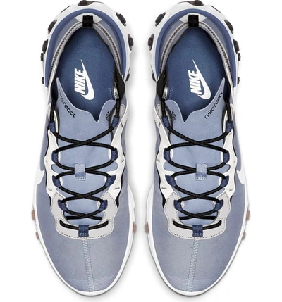 Shop Nike React Element 55 Sneaker In Indigo Fog/ White/ Navy/ Blue